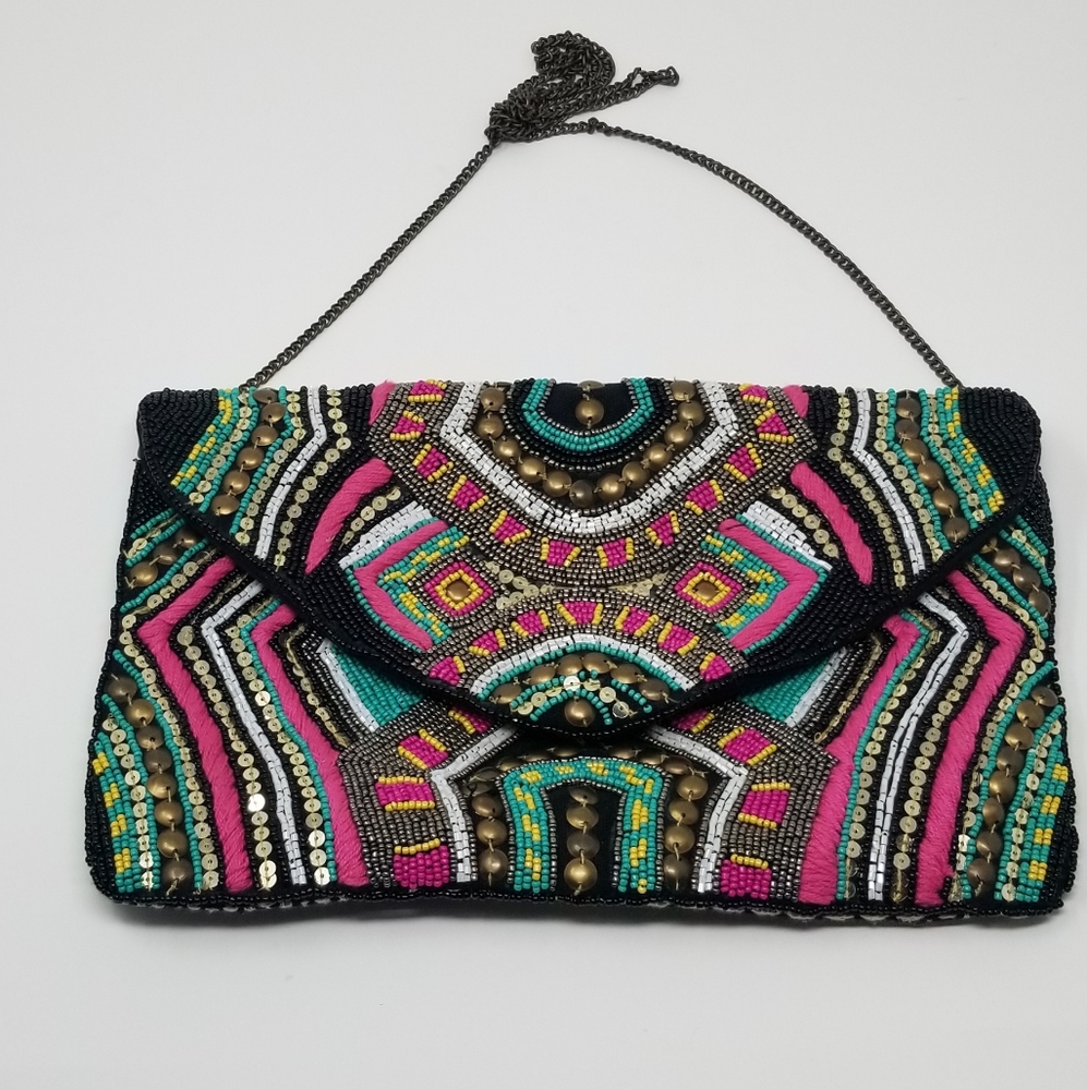 Beaded Crossbody Bag
